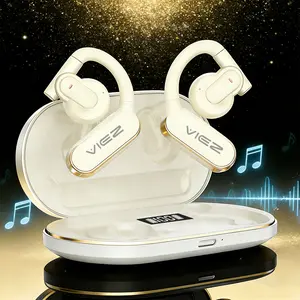 【Christmas Promotion】VIEZ -NEW Wireless Earbuds Bluetooth Headphones Playback Ear Buds Power Display with Noise Canceling Mic Headsets for Sports Workout Running Black Audio Electronic