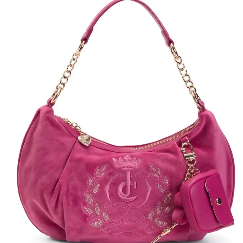 Juicy Couture - Sparkle Royal Hobo - Raspberry Tart Pink