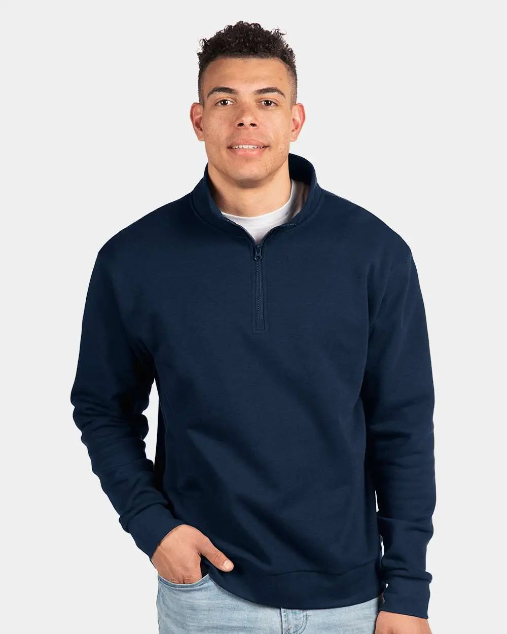 Next Level - Fleece Quarter-Zip Pullover Midnight Navy