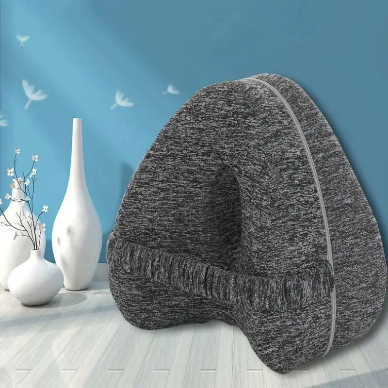 Soft Leg Pillow, 1 Count Memory Foam Knee Pillow with Strap, Leg Support Cushion for Side Sleeper, Bedding Supplies for Home & Travel