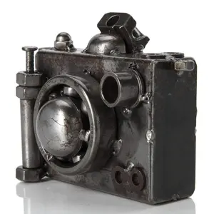 Camera Inspired Recycled Metal Sculpture