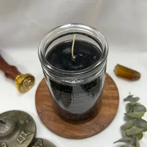 Black Glass Candle