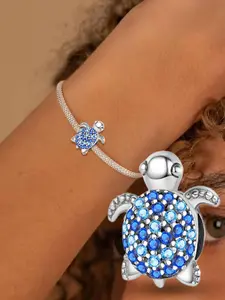 Turtle Design Beaded Pendant, Fashionable Jewelry Making Accessories for Women & Girls, Trendy All-match & Exquisite DIY Jewelry for Birthday Gift, Beaded Bracelet