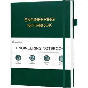 Engineering Notebook for Project Organization Engineering Graph Paper Lab Composition Notebook Stay Organized and Productive (8.5" x 11", Dark Green)
