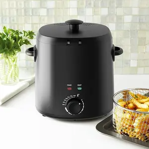 Freidora eléctrica Mainstays de 2 cuartos de galón, color negro mate, para uso doméstico, 1000 W (4.5) 4,5 estrellas de 1255 reseñas 1255 reseñas
