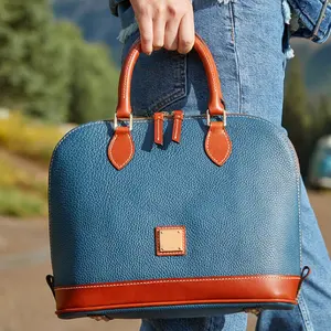 Vintage Pebble Lychee Grain Pattern Hand-held Crossbody Shell Women's Bag in Multiple Colors