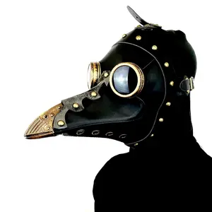 Steampunk Plague Doctor Costume Mask, Long Nose Masquerade Party Halloween Masks