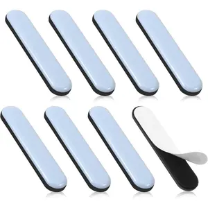 8 count Furniture Slider Gliders Self-Stick Furniture Movers Sliders Strip for Carpet Rectangle Floor Protector Pads Furnitures Moving Pads for Chair Table Desk Sofa Couch(75x15mm)