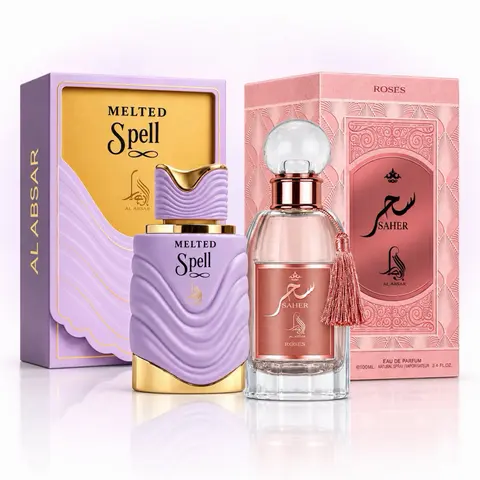 Al Absar Bundle Pour Femme- 2pcs - Melted Spell + Saher Roses - Eau de Parfum - 100ml