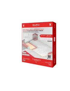GURU W-S heavy duty shower tray two slopes for linear drains