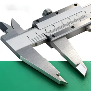 Metric and Imperial Dual Scale Carbon Steel Vernier Caliper, Hand Measuring Tool, 0-150mm/200mm/300mm, 0.001inch/0.02mm Resolution, 3 Sizes Available