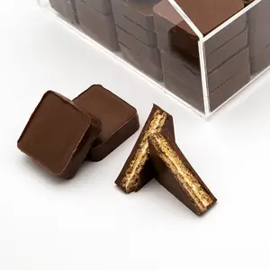 Milk Chocolate Marshmallow Graham Crackers - Crunchy Graham Crackers with Sweet and Fluffy Marshmallow Covered in Rich Milk Chocolate - 4 oz & 8 oz & 1 lb Chocolate Bag Soft Bonbon