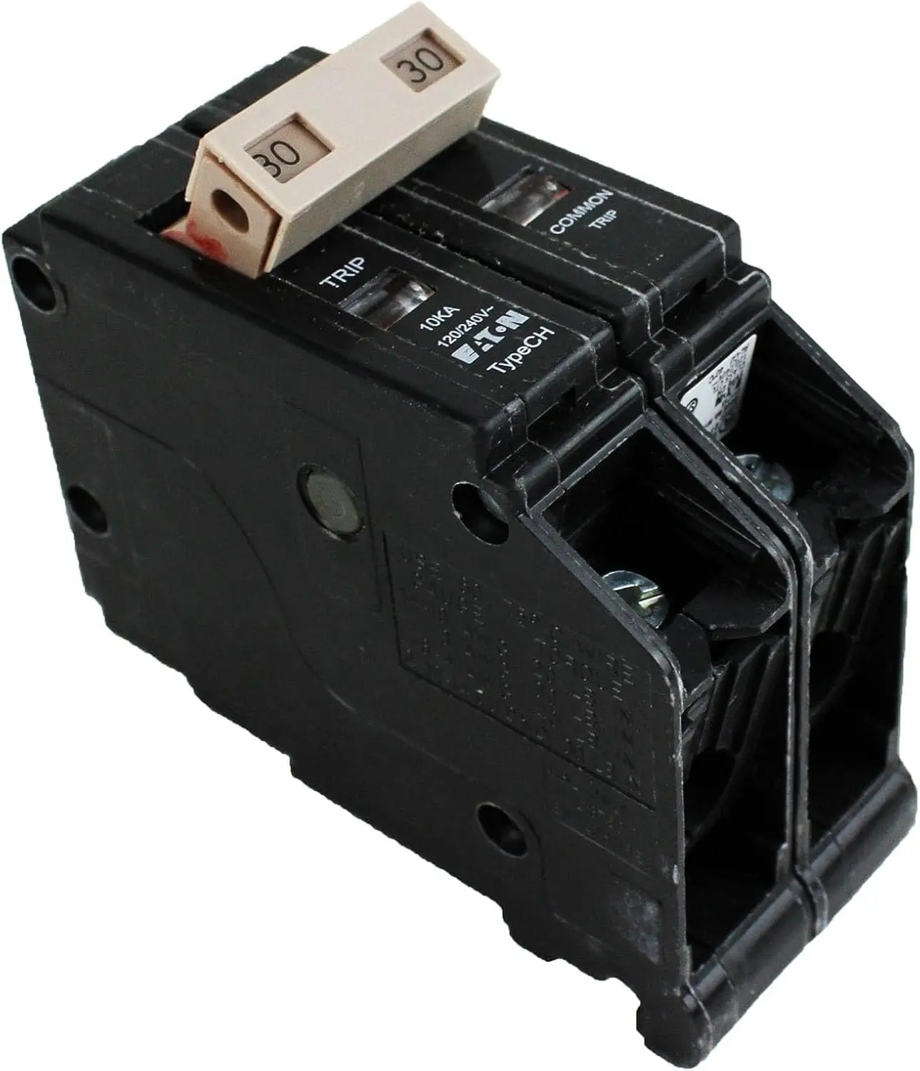Eaton CHF230 Series 30A DPCH Circuit Breaker, Black, 4-6 Year Service Life