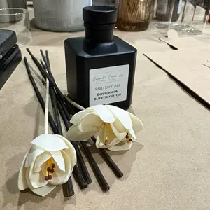 Reed Diffuser - Bourbon & Butterscotch Scented Reed Diffuser for Home Fragrance