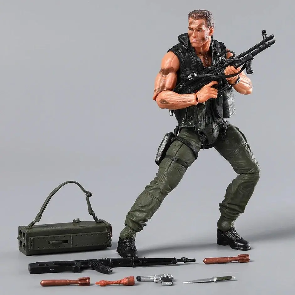 ToyCommando 30th Anniversary Ultimate Edition John Matrix 17.5cm PVC Collectible Action Figure, Moveable Joints Figurine for Home Decor & Collection, Display