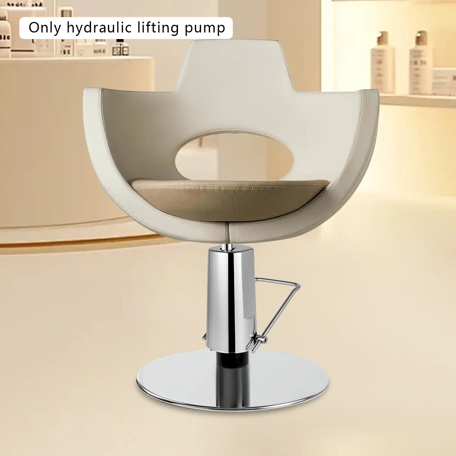 Barber Chair Hydraulic Pump Replacement 440 lbs Capacity 15in Height 4.3in Lift for Salon Styling Chair, Barber Chair Attachment, Hydraulic Hairdresser Chair