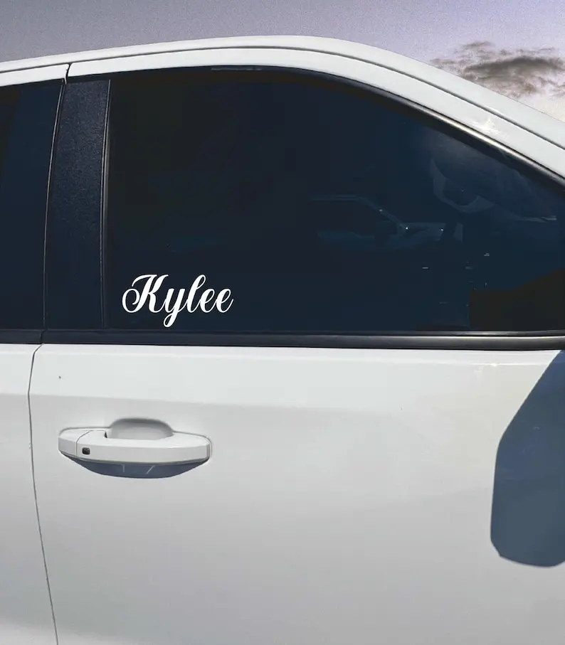Custom Name Decal: Passenger Princess Vinyl Sticker for Truck Windows, Cups, Laptops & More
