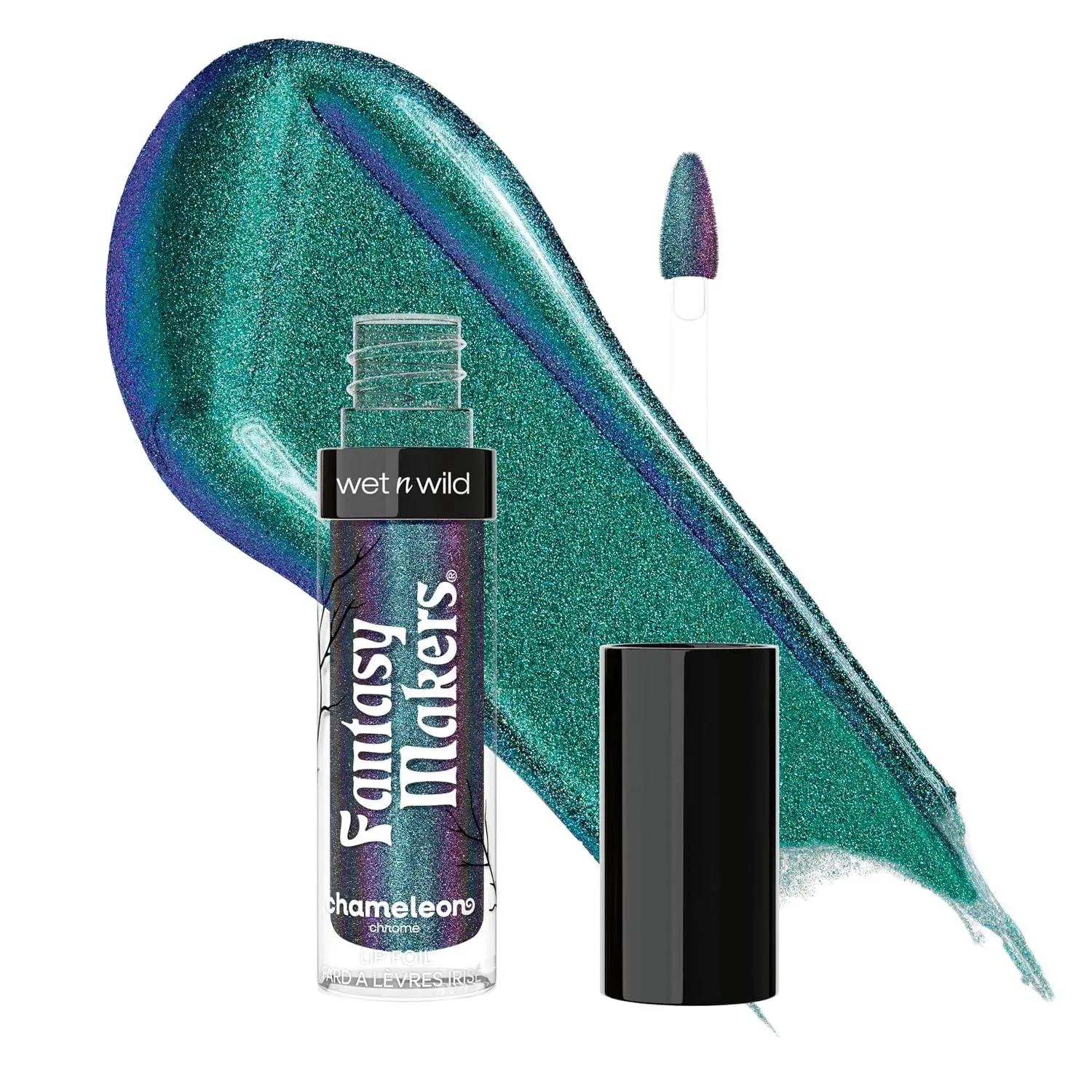 wet n wild Chameleon Chrome Lip Foil, Bold Light-Reflecting Pigments, Multidimensional Shine, Non-Sticky Smooth Formula,Vegan & Cruelty-Free - Halo's Way