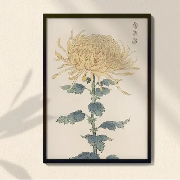 Japandi, Vintage Wall Art, Boho Wall Art, Japanese Vintage Art, Botanical Wall Art