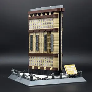 New York City Landmark Architecture Building Blocks Set Famous Flatiron Building Street View Model Kit Classic Cityscape Collectible Display Adult Building Toy Creative Hobby Craft Desktop Decor Office Ornament Ideal Gift for Teens Architecture