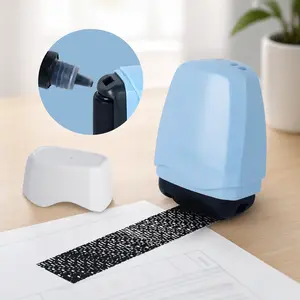 Privacy Protection Security Roller Stamp, 1 Count Identity Theft Protection Roller Stamp, Anti-Leakage Confidential Stamp for Home Office Personal Information Blockout
