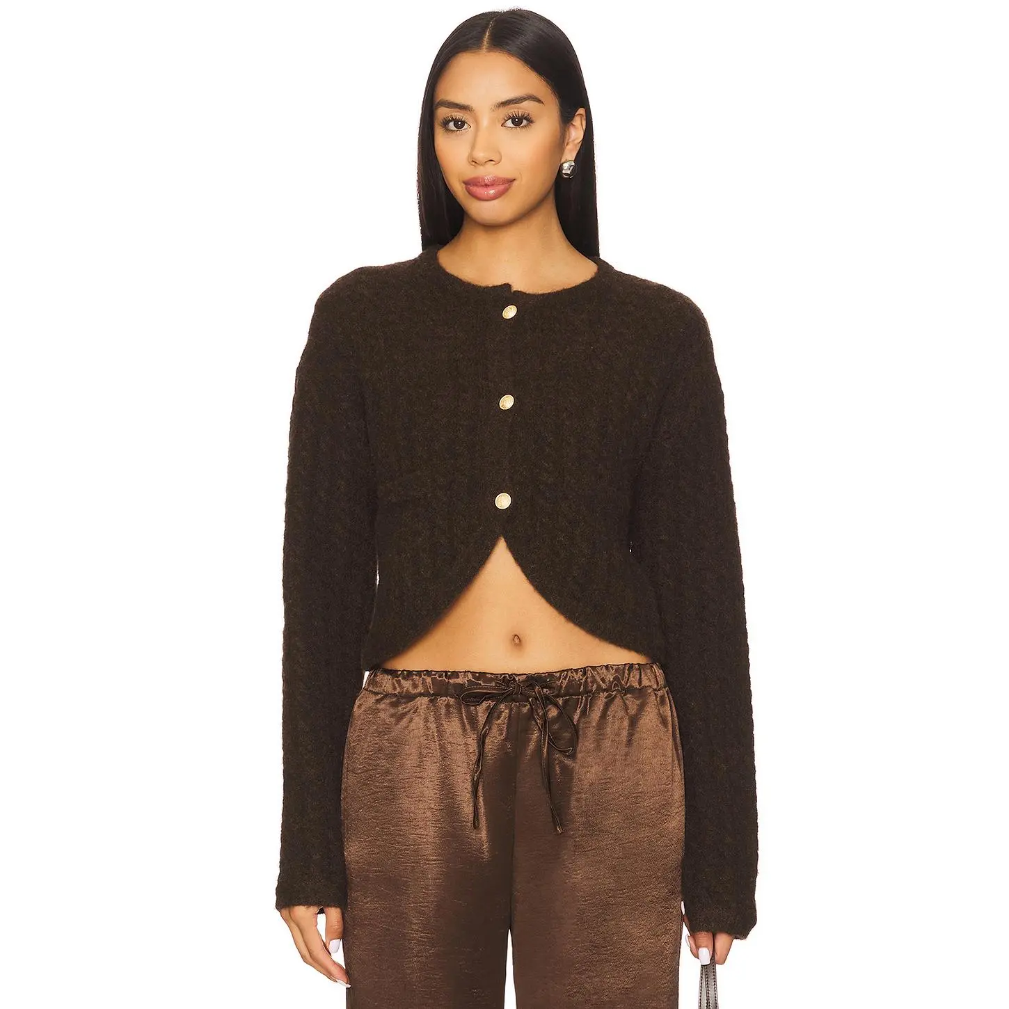 4th & Reckless Reyn Cardigan in Chocolate
