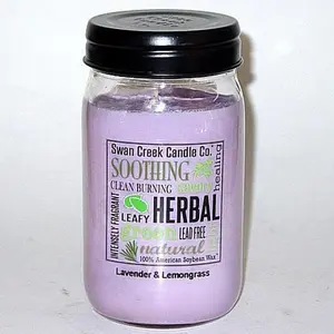 Swan Creek 100% Soy 24 Oz. Jar Candle - Lavender & Lemongrass