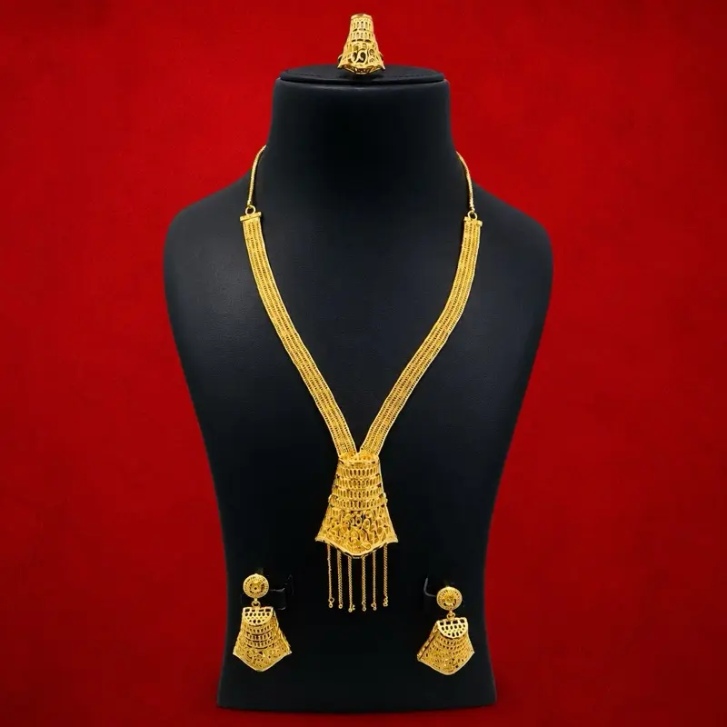 Divaslook Gold-Plated Sweet Dainty Jewelry Set for Women - Elegant Fashion Accessories, Ideal for Ceremony
