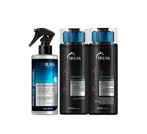 Truss Deluxe Prime Hair Treatment Bundle with Miracle Shampoo & Conditioner Set