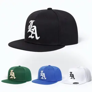 Premium Heavyweight LA Embroidered Baseball Hat | Gothic Font Retro Streetwear Cap, High Quality Aesthetic Headwear, Summer Sun Protection Cap