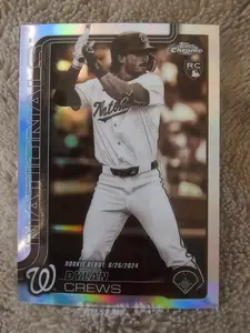 Dylan Crews 2025 chrome update Rookie Debut sepia refractor