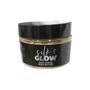 Silk & Glow Rich Auntie Shimmer Body Butter with Mango Shea Almond Ingredients for External Use Only