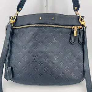 Pre-owned Louis Vuitton leather Crossbody Bags Spontini Shoulder Bag Monogram Empreinte Black