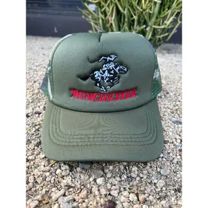 Winchester embroidered camo trucker hat