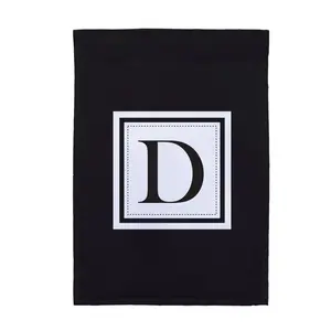 Personalized Initial Garden Flag Pattern D