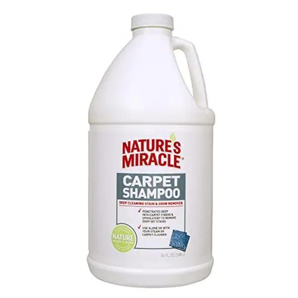 Nature’s Miracle Carpet Shampoo, Deep-Cleaning Pet Stain And Odor Remover, 64 Ounces