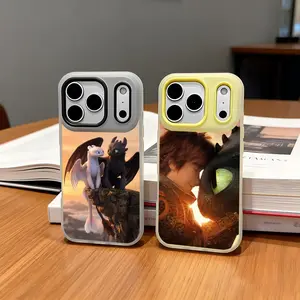 How to Train Your Dragon movie Phone Case Anti-Yellowing Clear Jelly iPhone Case 17-12 Slim Soft TPU Shockproof Scratch-Resistant Cover Trendy Colors Ultra Lightweight for Daily/Travel/Work Use Accessories