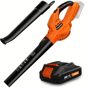 20V 2.0Ah Cordless Leaf Blower, 150Mph Handheld Electric Leaf Blowers with 2-Speed Mode, Fast Charger, Perfect for Cleaning Patio, Yard, Sidewalk