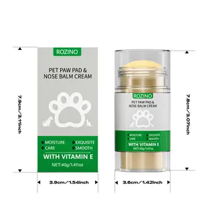 【Ten pack at a better price】ROZINO Pet Paw & Nose Balm Cream with Vitamin E - 20g Moisturizing Softening for Smooth Paws & Noses Ideal for Outdoor Pets