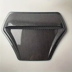 Carbon Fiber Hood Air Intake Cover  JDM Style ABS Engine Vent Decoration