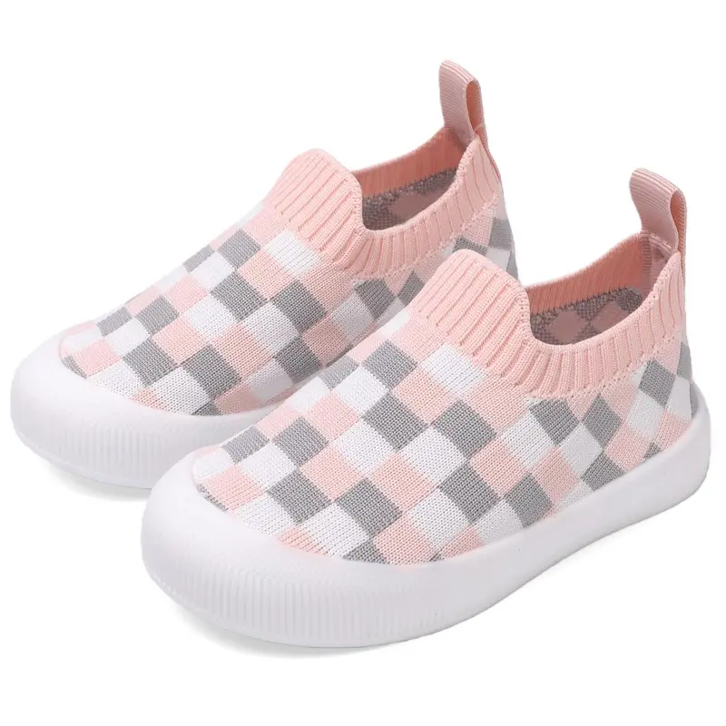 Baby Unisex Soft-Soled Walking Shoes for Infants, Non-Skid Sock Sneakers, Breathable Warm Memory Sole, Toe Protection (Indoor & Outdoor), Soft Soled Shoes, Walking Shoes Babies, Elastic, 18-24 Months