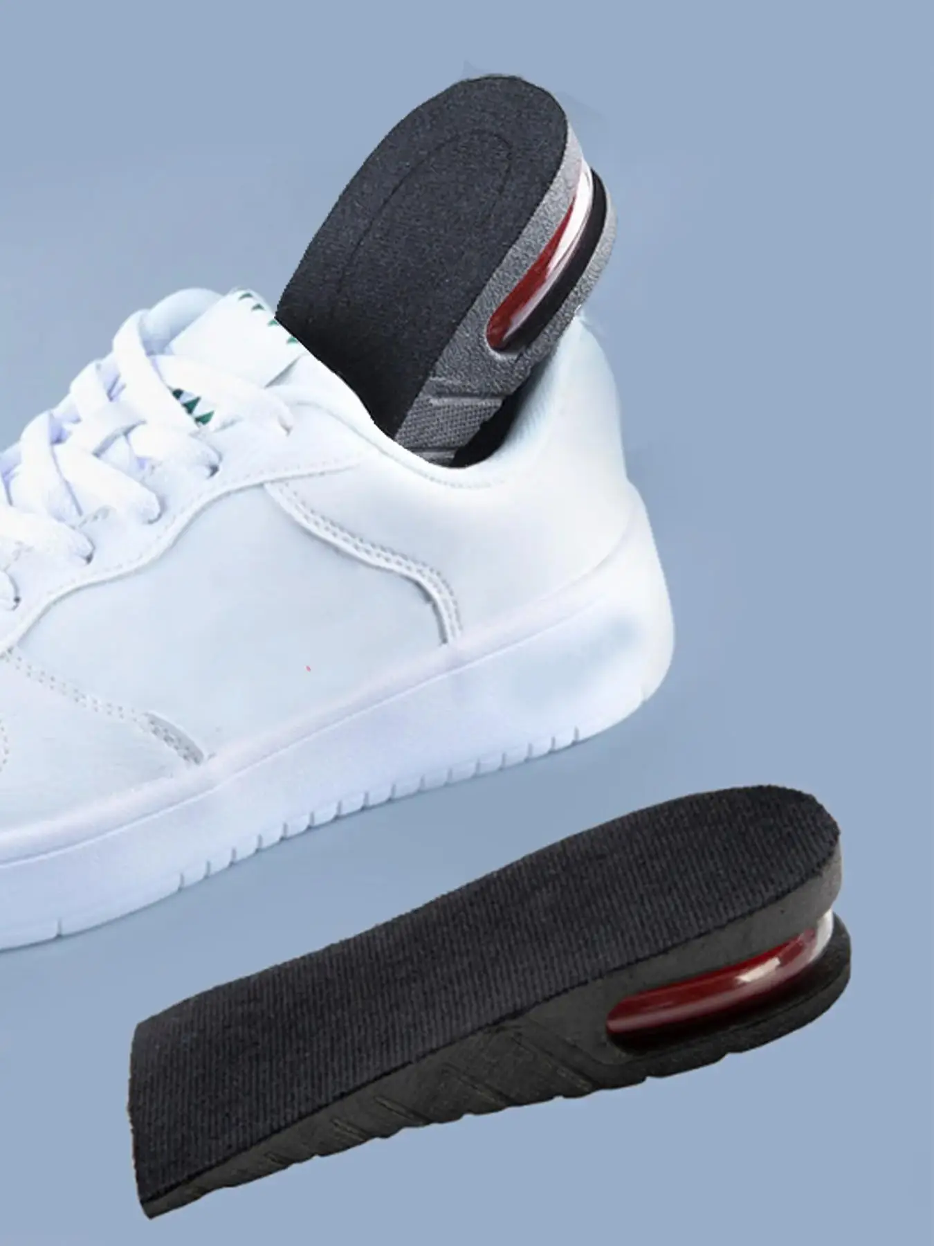 Solid Minimalist Comfy Breathable Shoes Insole Pads, 1 Pair Invisible Lifting Pad for Sneakers, Useful Shoes Accessories for Men & Women