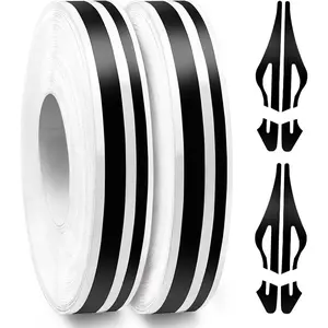 Yitape 2 Rolls Car Decal Tape, Vinyl Waterproof Stripe Stickers, DIY Racing Line Decor for Cars, Motorcycles, Boats, Multi-Color Options