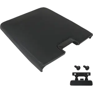 Front Seat Center Console Armrest Lid Cover with Latch Black Compatible with 2007-2014 Chevrolet Chevy Avalanche Silverado Suburban Tahoe GMC Sierra Yukon XL Replaces 20864154 20864151