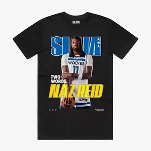 SLAM Cover Tee - Naz Reid (SLAM 251) Vintage Graphic Tees Streetwear Outfit, Best NBA Gifts Menswear Streetwear Crewneck Shortsleeve Casual Tropical Summer Tshirt
