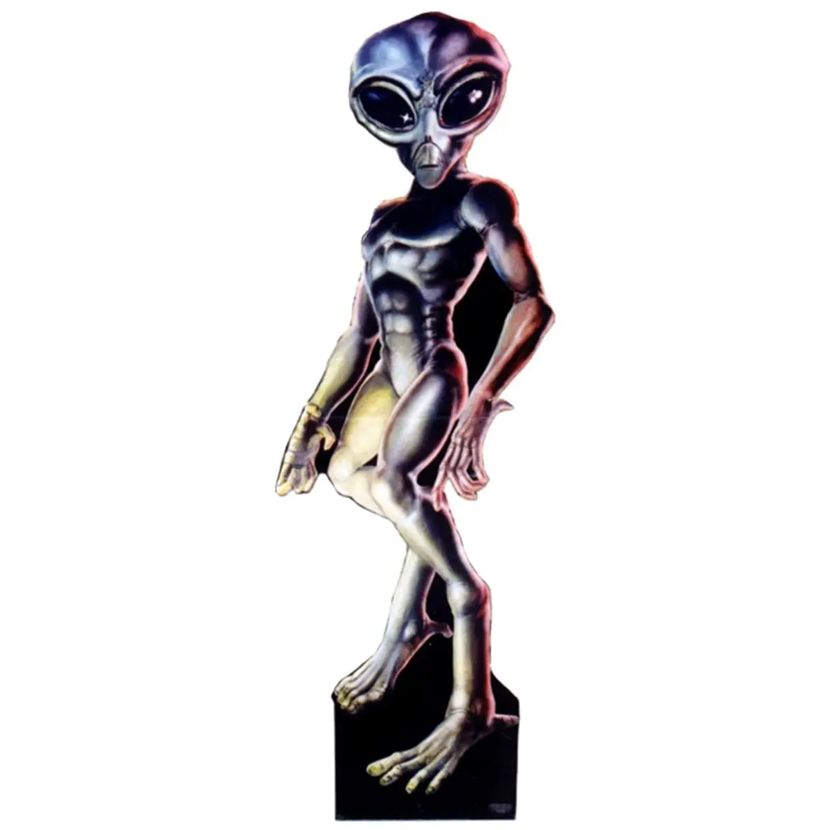 212 MAIN Heavy Duty Cardboard Cutout - 68 in Life-Size Roswell Alien Male Stand-Up, Durable Cardboard Cutouts with Stand, Wall-Mounted Home Decor for Home Supplies, Includes Easel