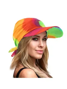 European and American popular brimmed bandana hat, cape hood hat, outdoor sun hat