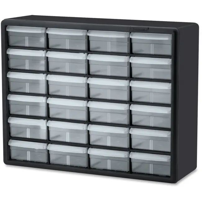 212 MAIN Plastic Tool Organizer Cabinet - 24 Drawers, Plastic Frame, Stackable Design, Wall-Mountable for Drawers Organization, Stackable Drawers