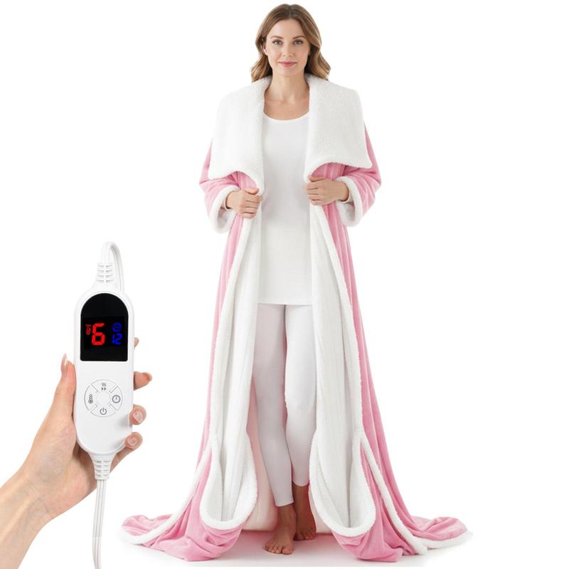 Gingerbread Heated Robe DailyLife Wearable Heated Blanket 52