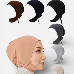 Premium Single Piece Inner Hijab Under-cap Soft Stretchy Non-Slip in Multiple Colors for Comfort and Style